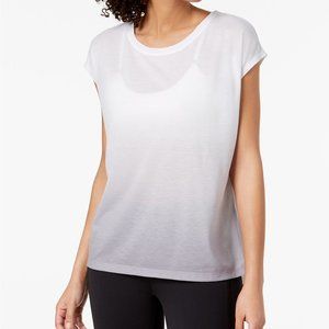 NWT Ideology Dip-Dyed T-Shirt Dark to light Grey M